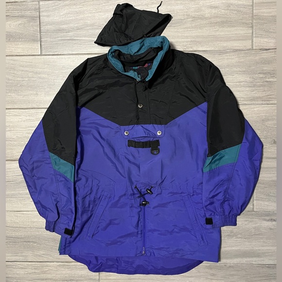 sub zero Other - Vintage Sub Zero Men’s Medium Black/Violet/Green Weatherzone MicroLite Jacket